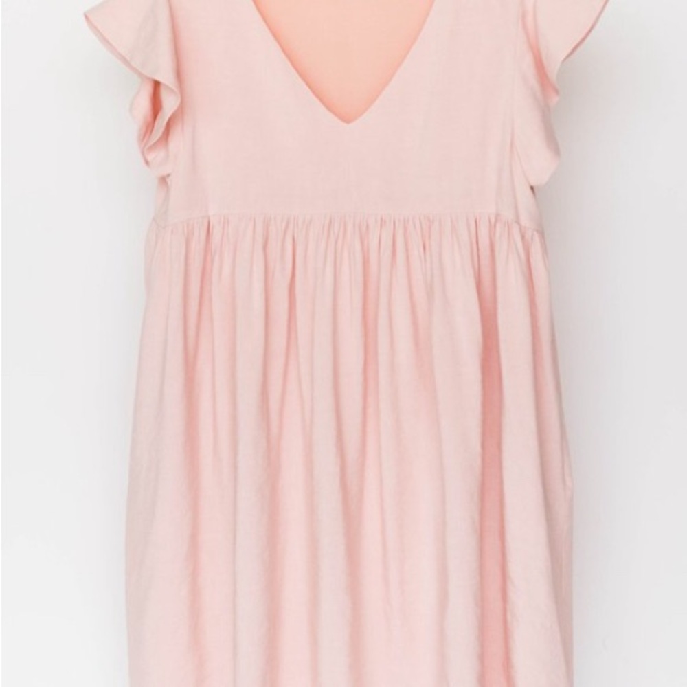 Black Flutter Sleeve Dress